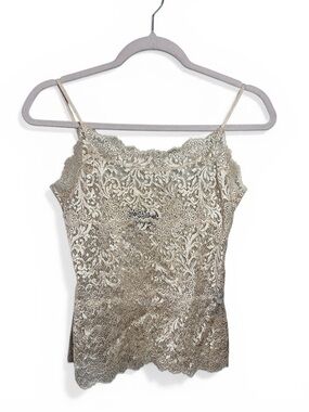 Natori Lace Luxury Camisole in Soft Champagne